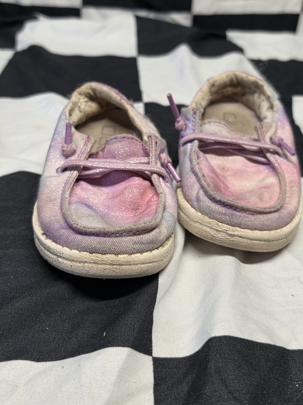 Hey Dude Kids Pink & Purple Tie-Dye Slip-On Sneakers
